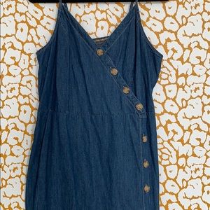 Denim midi dress
